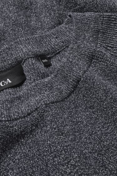 Caballero XL - Jersey - gris oscuro jaspeado