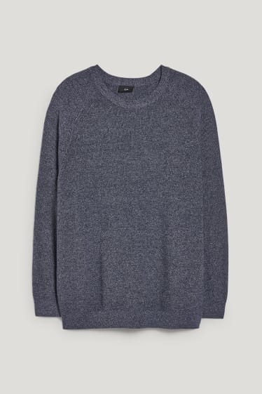 Caballero XL - Jersey - gris oscuro jaspeado