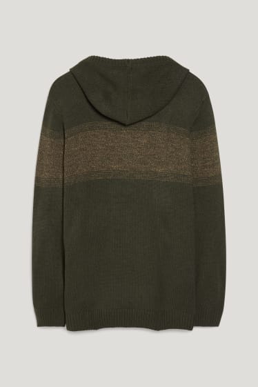 Exclu web - CLOCKHOUSE - pullover à capuche - kaki
