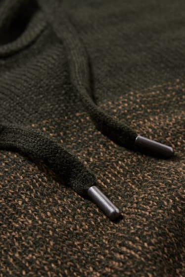 Exclu web - CLOCKHOUSE - pullover à capuche - kaki