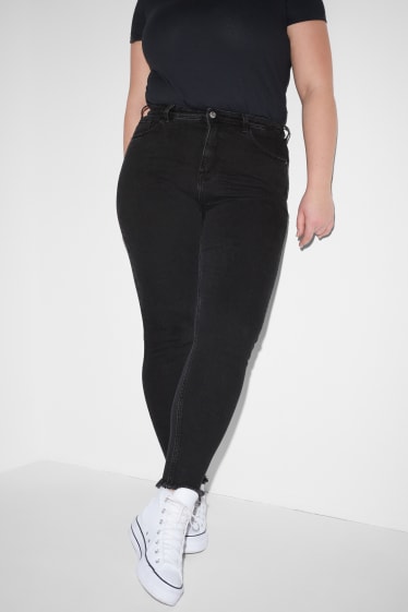 Femmes grandes tailles - CLOCKHOUSE - skinny jean - high-waist - LYCRA® - noir