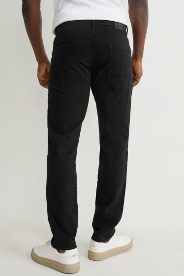 Mężczyźni - Spodnie - slim fit - Flex - LYCRA® - czarny