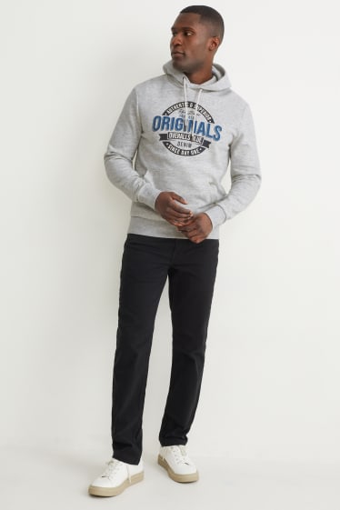 Hombre - Sudadera con capucha - gris claro jaspeado