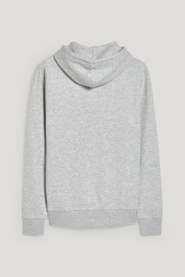 Hombre - Sudadera con capucha - gris claro jaspeado