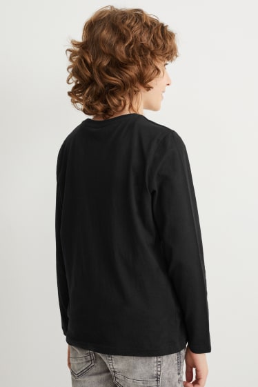 Băieți - Sonic - tricou cu mânecă lungă - negru