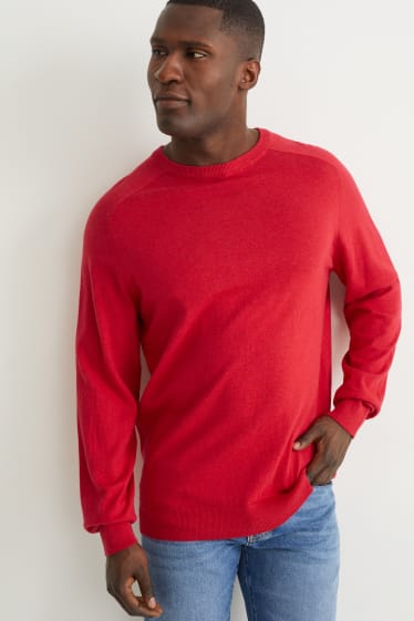 Herren - Pullover - rot