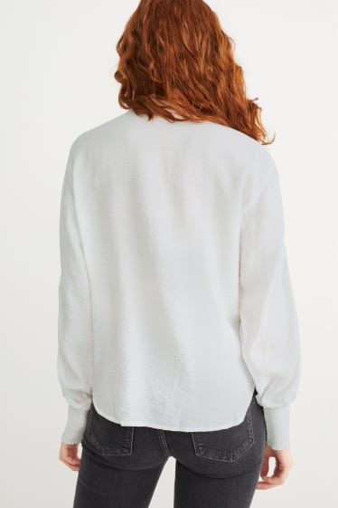 Damen - Bluse - weiß