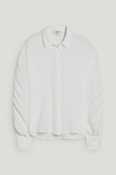 Damen - Bluse - weiß