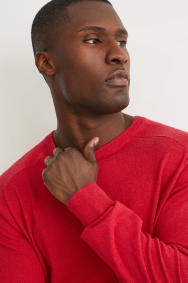 Herren - Pullover - rot