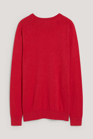 Herren - Pullover - rot