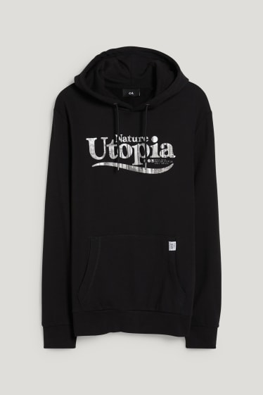 Hombre - Sudadera con capucha - negro