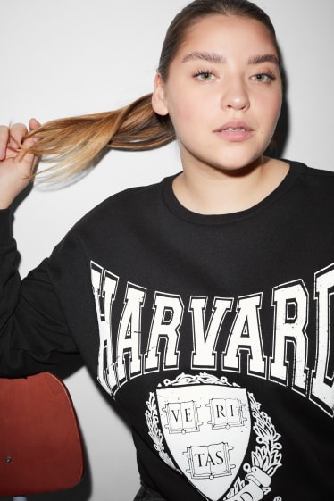 Donna - CLOCKHOUSE - felpa - Harvard University - nero