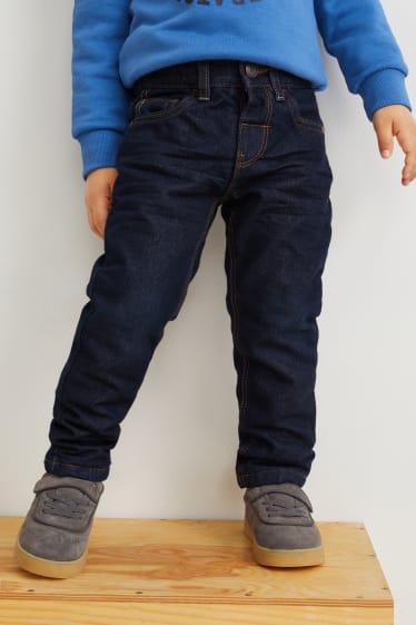 Toddler Boys - Confezione da 2 - slim jeans - termici - jeans blu scuro