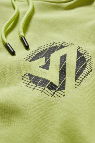 Mężczyźni - Bluza z kapturem - jasnozielony