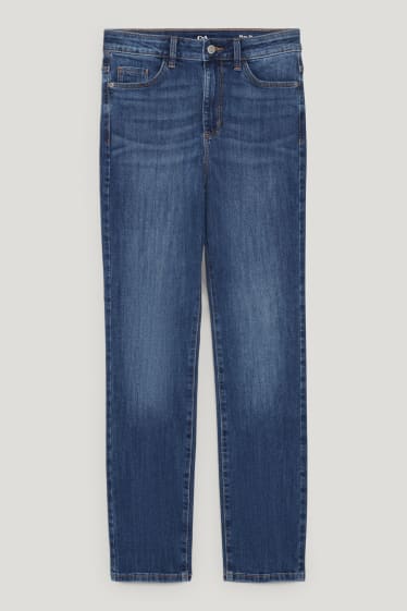 Dames - Slim jeans - high waist - jeansblauw