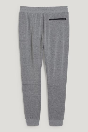 Hommes - Pantalon de jogging - fitness - gris chiné