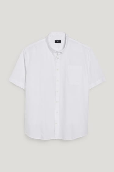 Herren XL - Oxford Hemd - Regular Fit - Button-down - weiß