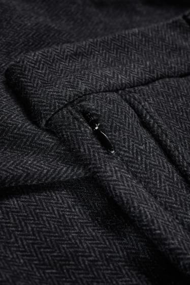 Herren - Chino - Slim Fit - Flex - LYCRA® - schwarz-melange