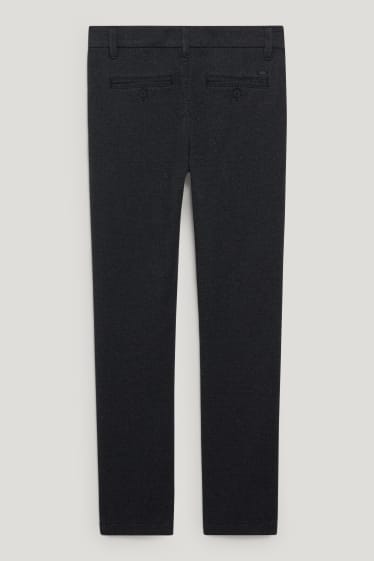 Herren - Chino - Slim Fit - Flex - LYCRA® - schwarz-melange