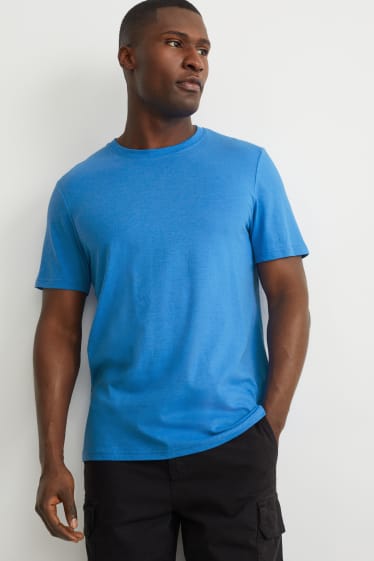 Heren - T-shirt - blauw