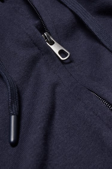 Femmes - Sweat basique à capuche - bleu foncé