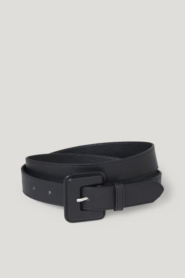 Femmes - Ceinture - similicuir - noir