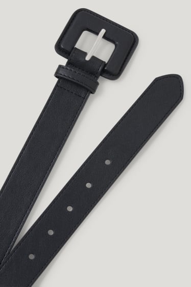Femmes - Ceinture - similicuir - noir
