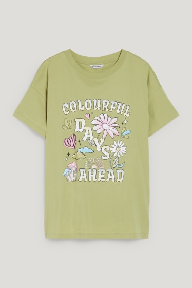 Clockhouse femme - CLOCKHOUSE - T-shirt - vert
