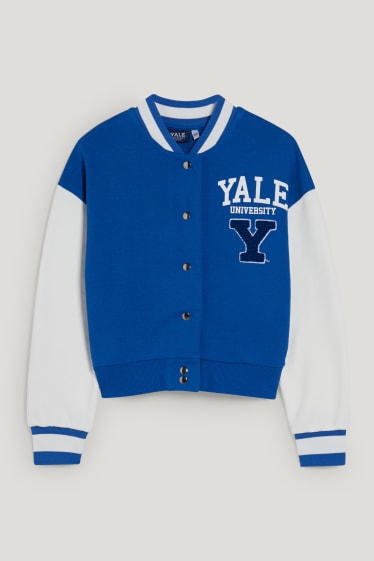 Kids Girls - Yale University - hanorac cu fermoar - albastru