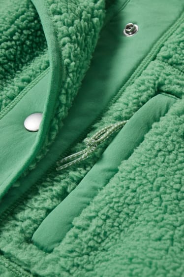 Femmes - Veste en peluche - vert clair