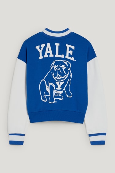 Kids Girls - Yale University - hanorac cu fermoar - albastru