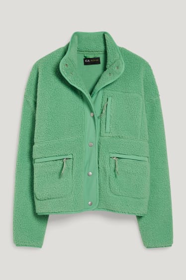 Femmes - Veste en peluche - vert clair