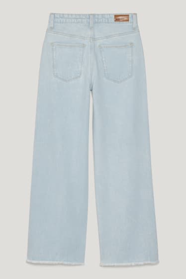 Kids Girls - Wide leg jeans - dżins-jasnoniebieski
