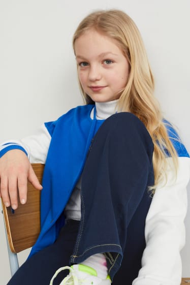 Kids Girls - Wide leg jeans - dżins-niebieski