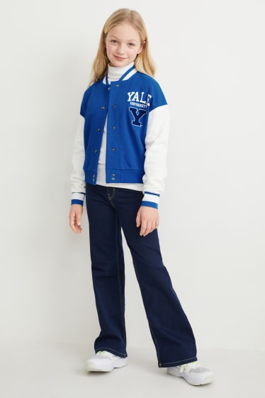 Kids Girls - Yale University - hanorac cu fermoar - albastru