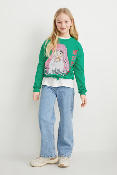Filles - Sweat - vert