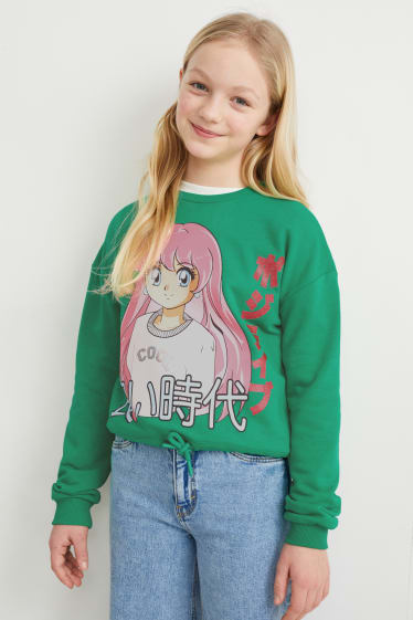 Filles - Sweat - vert