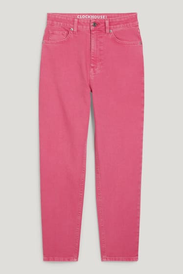 Clockhouse femme - CLOCKHOUSE - mom jean - high waist - rose