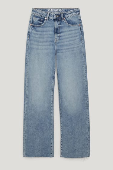 Clockhouse Girls - CLOCKHOUSE - loose fit jeans - high waist - denim-blue