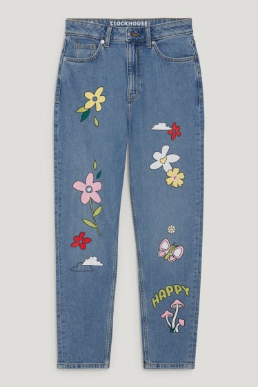Clockhouse Girls - CLOCKHOUSE - mom jeans - high waist - jeanslichtblauw