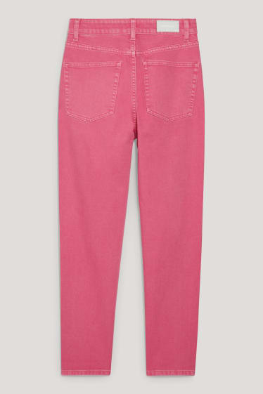 Clockhouse femme - CLOCKHOUSE - mom jean - high waist - rose