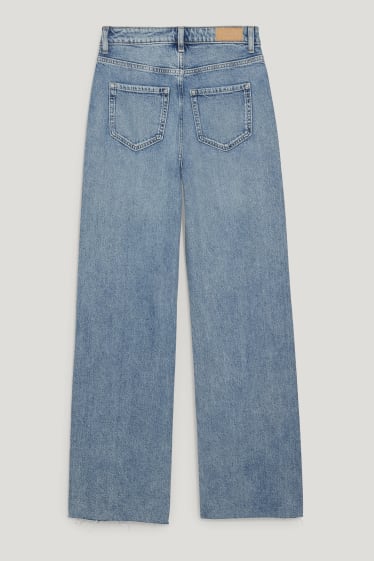 Clockhouse Girls - CLOCKHOUSE - loose fit jeans - high waist - denim-blue