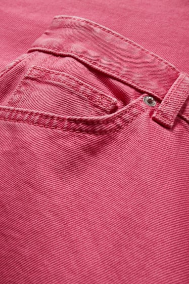 Clockhouse femme - CLOCKHOUSE - mom jean - high waist - rose