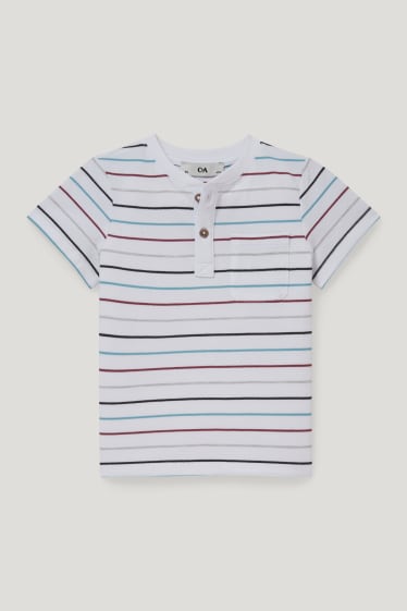 Toddler Boys - T-shirt - gestreept - wit