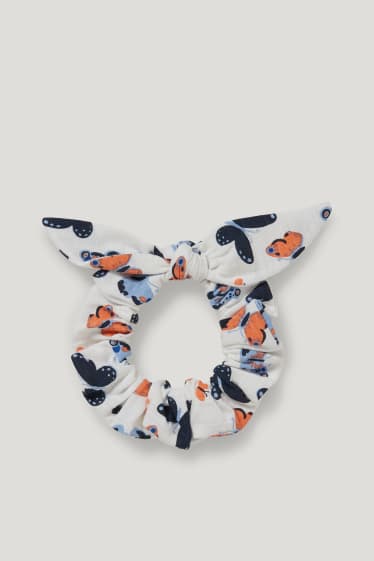 Toddler Girls - Set - T-shirt en scrunchie - 2-delig - crème wit