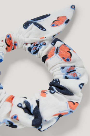 Toddler Girls - Set - T-shirt en scrunchie - 2-delig - crème wit