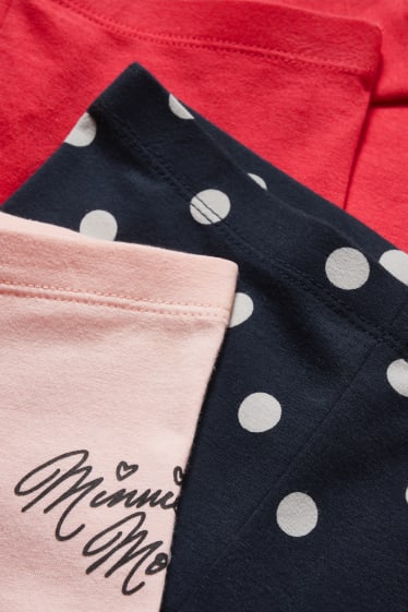 Toddler Girls - Confezione da 3 - Minnie - leggings - blu scuro