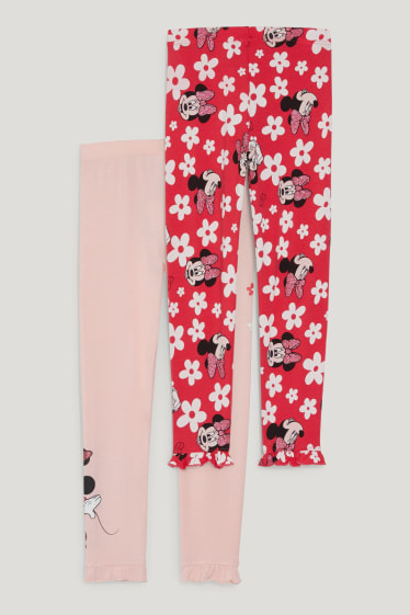 Nena petita - Paquet de 2 - Minnie Mouse - leggings - rosa