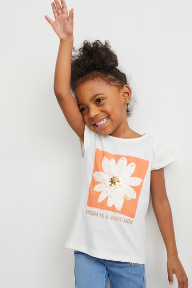 Toddler Girls - T-shirt - crème wit
