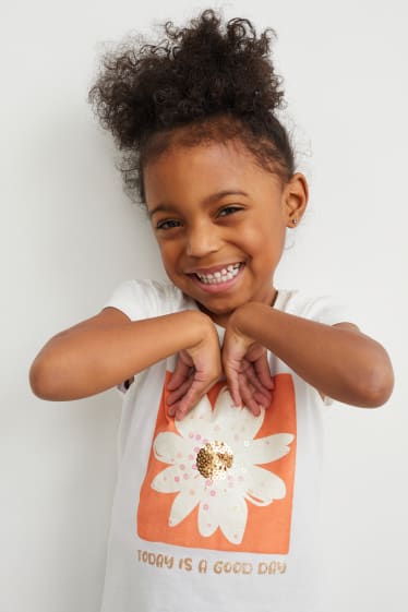 Toddler Girls - T-shirt - crème wit